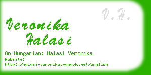 veronika halasi business card
